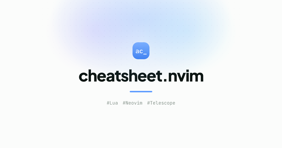 cheatsheet.nvim cover
